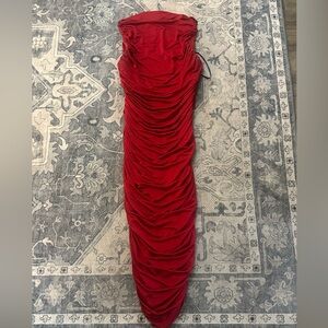 Bebe Elegant Red Tube Dress